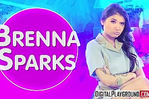 is april snow getting her ass fucked hard by marcus london in this broke girls episode?