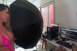 mother-in-law in stockings and with a finger in my ass made me cum hard