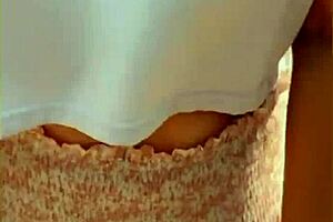 Wifey changes her shirt in the outdoors. She exposes shaved pussy and tits fully.