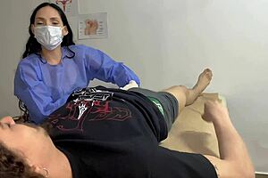 Big-Ass Doctor Sucks Me In Hospital Office