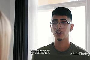 I've never had a woman see me naked before this nuru massage with a milf masseuse.