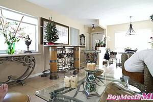 horny milf nina dolci sucks johnny love's big dick rough