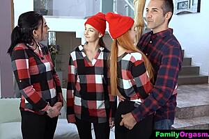 Familyorgasm - Teen 18+ Plows Her Step Dad At Family Meeting