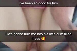 Cheating Milf Wife Bred And Creampied On Snapchat 😈