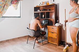 Colombian BBW Worker Moans During Office Missionary Fuck