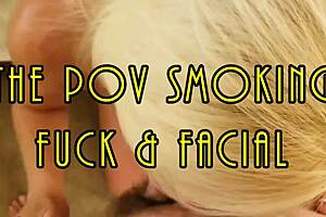 pov smoking fuck with facial! 😈