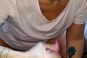 milf slut gets fucked and cum in mouth while on phone