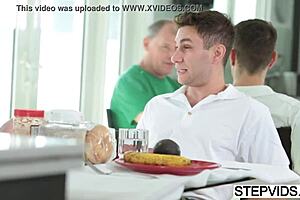 Kagney Linn Karter Seductively Sucks Her Stepson's Monster Cock in Hardcore Taboo.