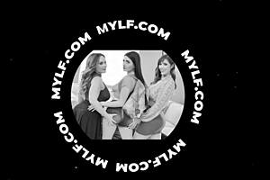 hot cougar pervmom sucks her stepson's cock in the bathroom and gets cum on tits 😏