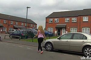 chubby british amateur flashes big ass in public