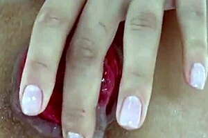 Watch the destroyed anal prolapse up close in this extreme play.