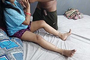 morning sex with housewife, rough blowjob and bent over 😍