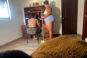 sex in the office with hot horny worker, clothes ripped in bdsm missionary