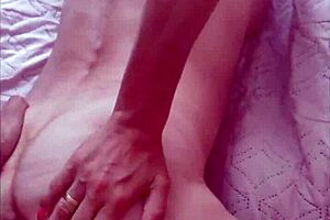 Close-Up View of Milf's Open Ass and Wet Holes