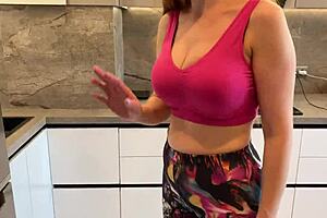 stepmom and stepson caught masturbating and fucked in russian amateur style!