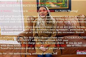 Brunette cutie Sabrina fingers her shaved pussy eagerly but then sucks cock for a hot facial cumshot.