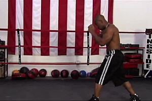 I watch mature cougar fuck big black cock passionately in ring