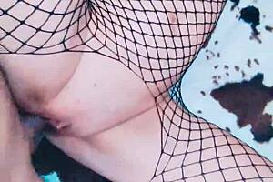 Beautiful Mature Submissive Yet Fiery In Lingerie And Stockings