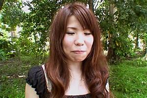 Pretty Asian Brunette Rie Obata Teases Hairy Pussy With Vibrator