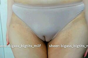 Teasing Camel Toe With Peeing Fetish Play