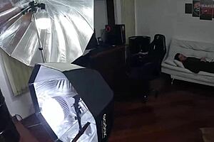 Leticia Cortes experiences her first filming debut at the mansion. Brazilian beauty gets lingerie ripped and wet pussy licked in backstage cunilingus.