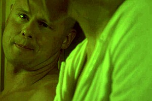 Stephanie Tripp hairy pussy pounded hard doggystyle with creampie in sauna