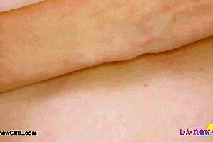 lovely blonde beauty reveals her stunning figure in pov interview