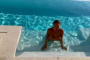 Gorgeous Monika Fox Swims Naked In Pool In Beautiful Place Free