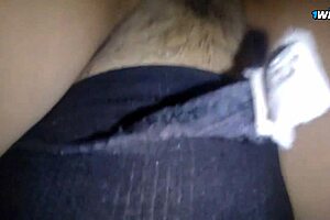 close up of fucking my stepmom's big ass hairy pussy.