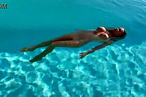 Gorgeous Monika Fox Swims Naked In Pool In Beautiful Place Free