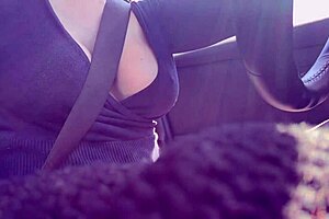 italian big tits milf artemisia love driving around with her juicy boobs