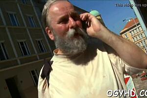 Oh wow, the mad old boy devouring young pussy!