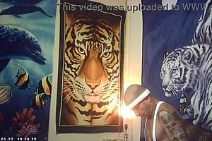 First timer bombshell contrasts tight body with big tits on Italian machine