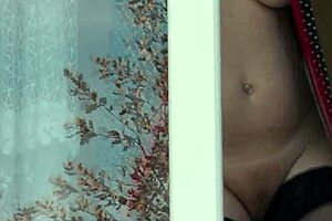 Driver, Oh My! Did You See That Naked Milf In Stockings Without Panties Washing The Window Publicly?