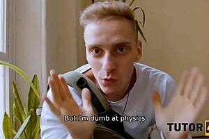 Instead of physics, I stretch attractive tutor doggystyle