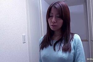Japanese step-mom seduces classmate for uncensored fuck 😏