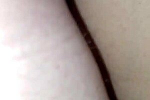 Filling Big White Ass With Cream