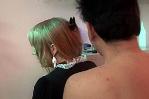 Caroline de lys gets her maid hole plowed in doggystyle