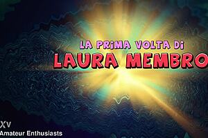 Laura's First Time Deepthroat And Cum!