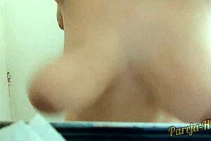 Hey, I found my sister-in-law naked out of the shower! He said, eyeing her big tits and curvy ass in the bathroom.