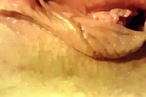 fucking my young slutty pussy with a deodorant can in a shaved lesbian massage