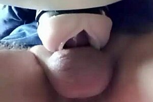 Gazzadomm uses fleshlight sextoy