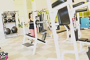 I love Sofia's gym flirt leading to ass cum.