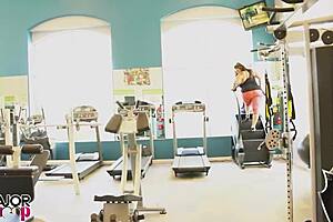 I love Sofia's gym flirt leading to ass cum.