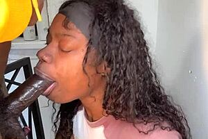 keisha minaj sucks 11 inch cock from stepbrother