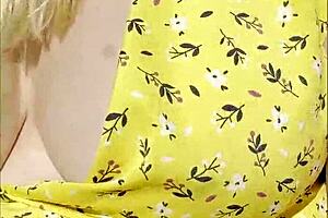 i flash my perfect tits driving in the car again