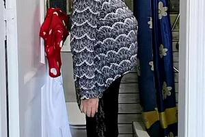 Granny Mariaold spends the day with toilet peeping followed by evening joi fun