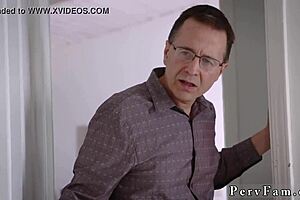 stepmom gets belly cumshot for birthday sex