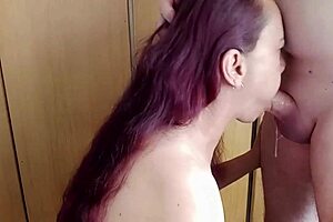 Cum Loving SLUT Enjoys EATING Cum And GETTING Cum FACIALS From Group Deepthroat