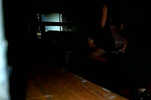 We secretly fucked in the basement